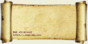 Jana Mladenović vizit kartica